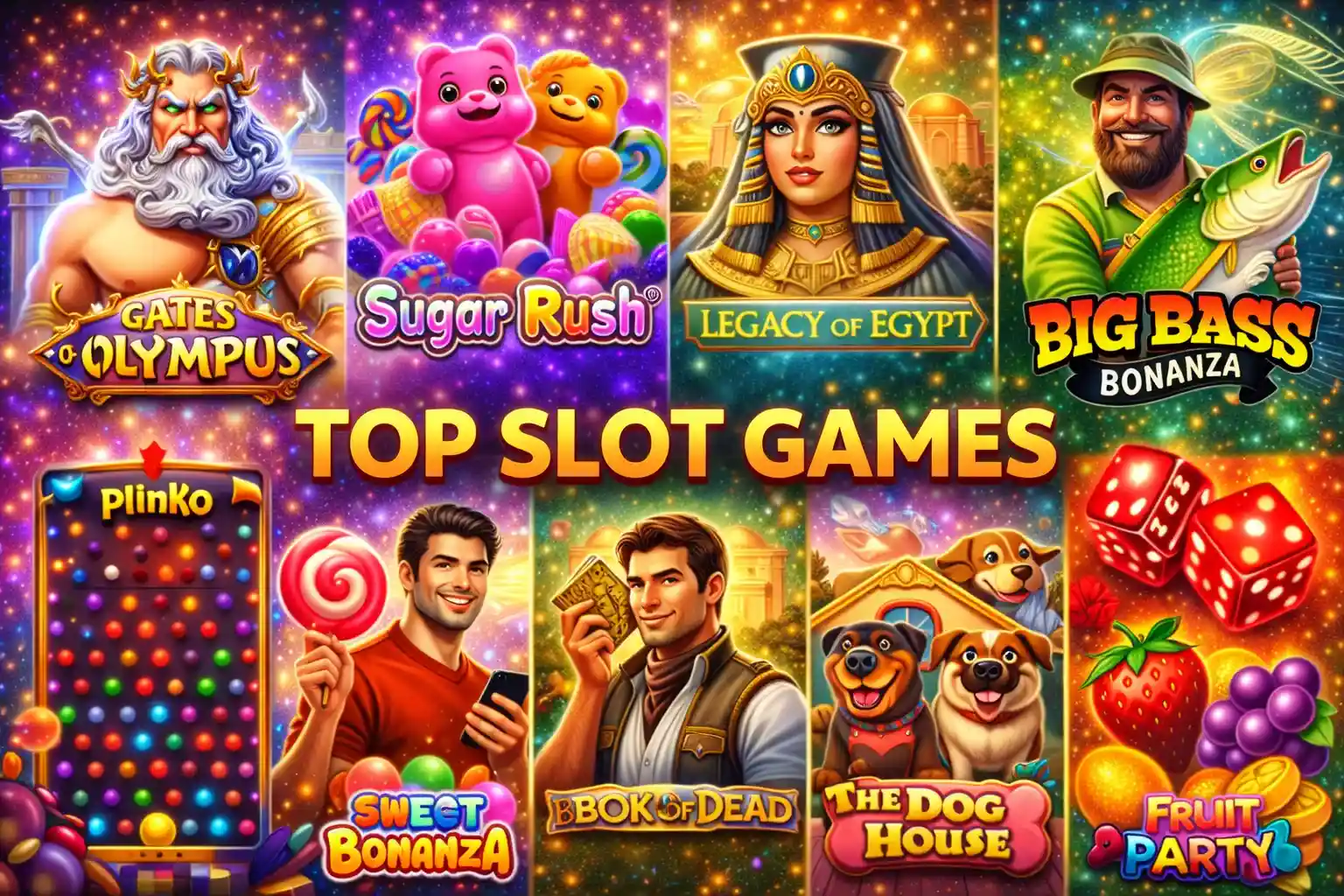 คอลเลกชันเกมสล็อตออนไลน์ยอดฮิต ทั้งสล็อตเทพเจ้า ผลไม้ และเกมยิงปลาจากค่ายดัง